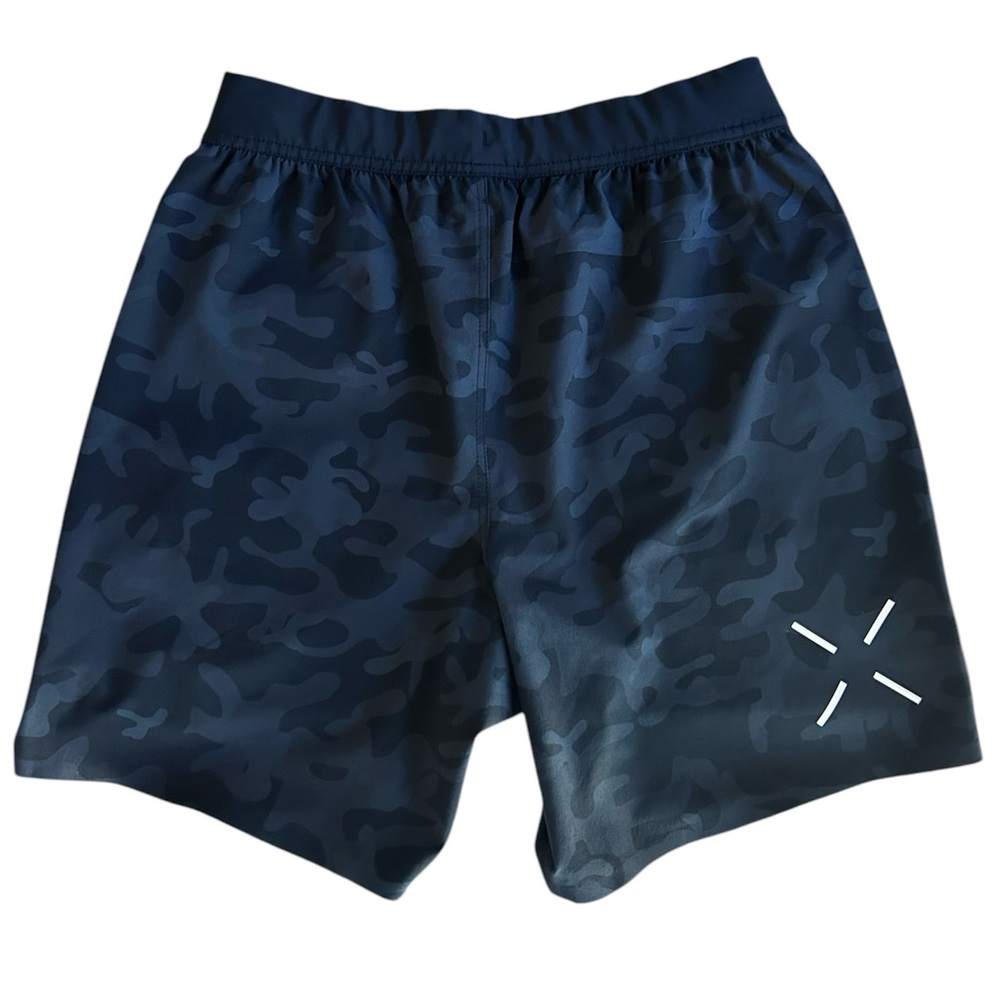 Ten Thousand Interval Shorts Mens Black Camo Unlined Drawstring 7" size S - Picture 2 of 10